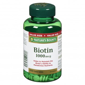 Nature's Bounty Biotin, 1000mcg - 200 Coated Tablets